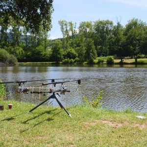 Float-tube fishing on the Loire