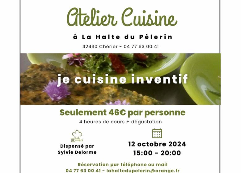 Atelier cuisine Le 12 oct 2024