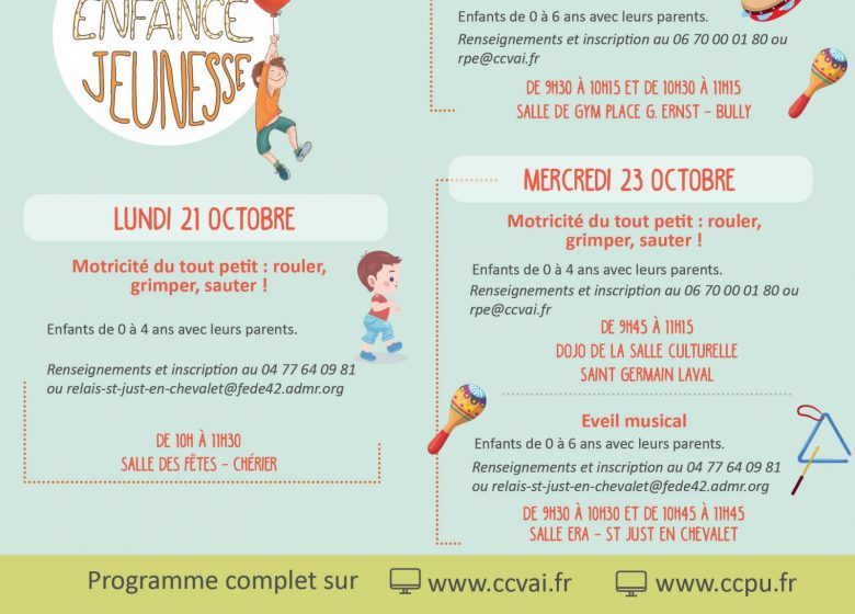 Semaine Enfance Jeunesse : Atelier motricité et éveil musical