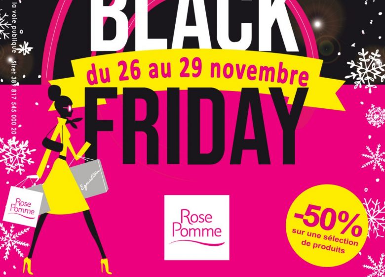 Vente Rose Pomme spécial Black Friday