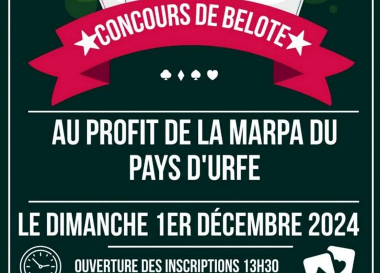 Concours de belote Le 1 déc 2024