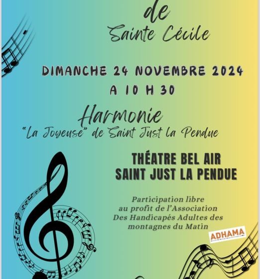 Concert de la Sainte Cécile Le 24 nov 2024