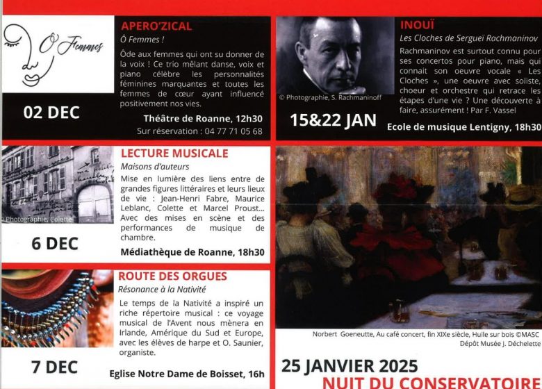 Nuit du conservatoire Le 25 janv 2025