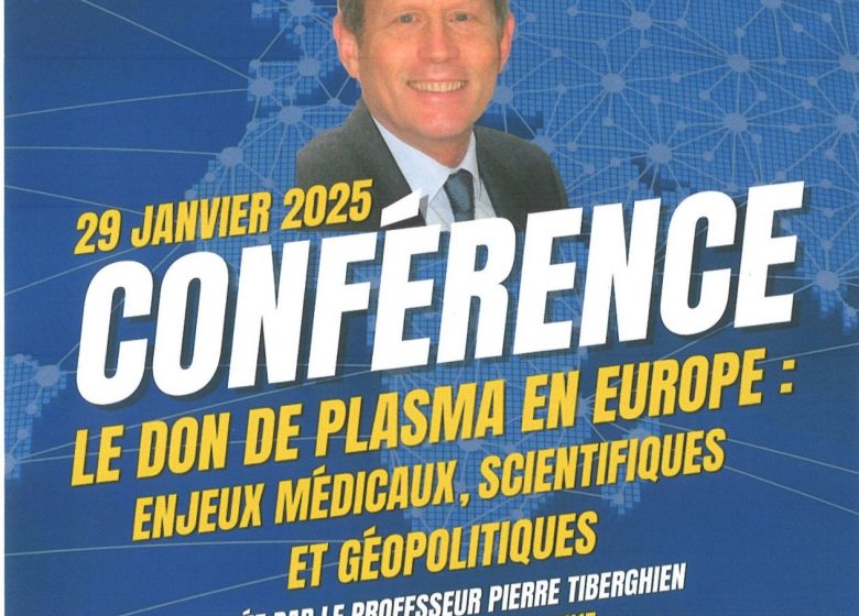 Conférence sur le don de plasma en Europe.